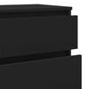 vidaXL Drawer Cabinet Black Engineered Wood Medium Drawer Cabinet