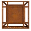vidaXL Fire Pit Brown 31.5" x 31.5" x 11.8" Weathering steel