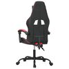 vidaXL Gaming Chair Black and Red Faux Leather