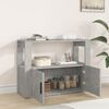 vidaXL Sideboard Concrete Grey Engineered Wood Standard Cabinet