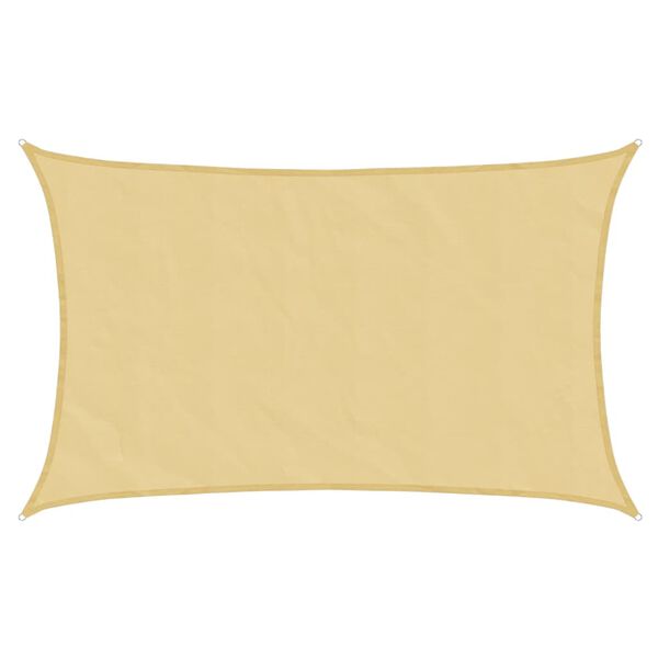 vidaXL Sun Shade Sail Sand 26.2x16.4' 100% Polyester Oxford