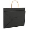vidaXL Paper Bags 250 pcs with Handles Black 32x22x24 cm