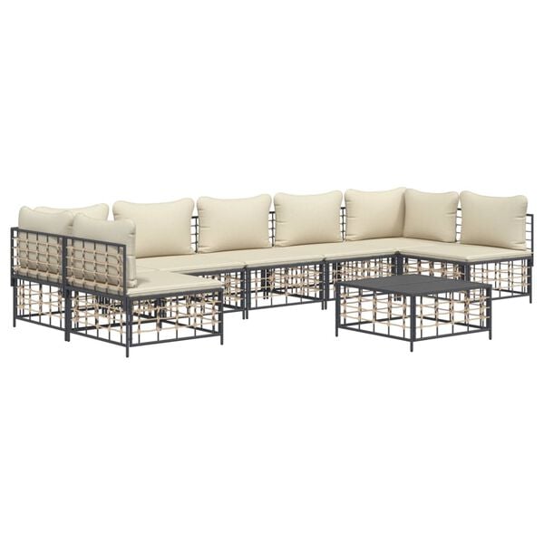 vidaXL Garden Lounge Set Anthracite