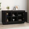 vidaXL Sideboard Black Engineered wood Medium Sideboard Rectangular
