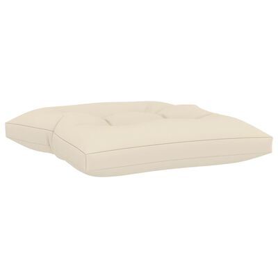 vidaXL Floor Pallet Cushion 23.6"x24"x3.9" Cream