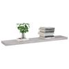 vidaXL Wall Shelf Set of 2 Concrete grey Honeycomb MDF, metal