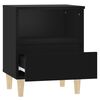 vidaXL Bedside Cabinet Set of 2 Black