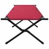 vidaXL Folding Camping Bed Folding Manual Red Oxford Fabric