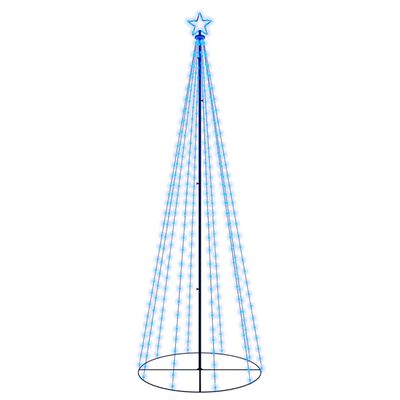 vidaXL Christmas Cone Tree Blue 310 LEDs 3x10 ft
