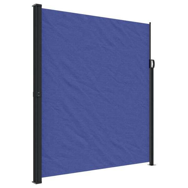 vidaXL Retractable Side Awning Blue
