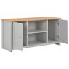 vidaXL TV Cabinet Grey Engineered wood with melamine Standard TV Cabinet