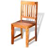 vidaXL Dining Chairs 2 pcs Solid Acacia Wood