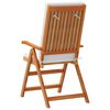 vidaXL Garden Chair 6 pcs Brown and White 57 x 71.5 x 104 cm