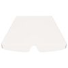 vidaXL Replacement Canopy for Garden Swing White 59.1"/51.2"x41.3"/27.6"