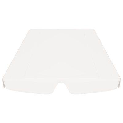 vidaXL Replacement Canopy for Garden Swing White 59.1"/51.2"x41.3"/27.6"