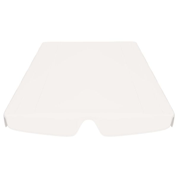 vidaXL Replacement Canopy for Garden Swing White 59.1"/51.2"x41.3"/27.6"