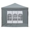vidaXL Folding Party Tent with Sidewalls Anthracite 9.8'x19.7'