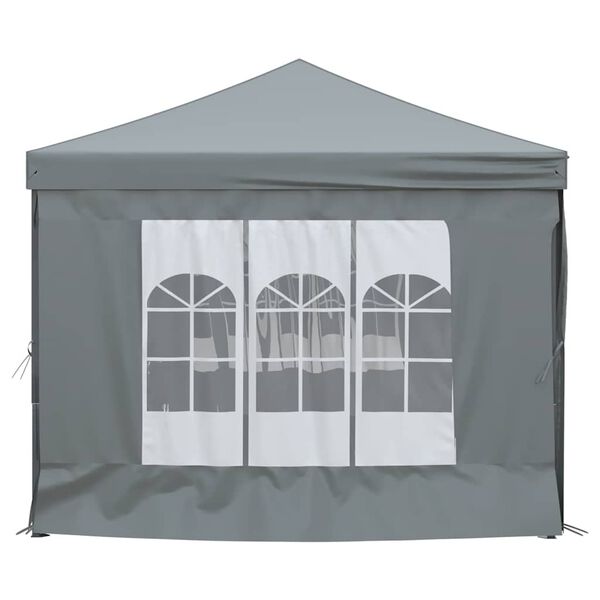 vidaXL Folding Party Tent with Sidewalls Anthracite 9.8'x19.7'