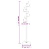 vidaXL Coat Stand White Powder-coated iron Large Coat Stand