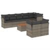 vidaXL Garden Sofa Set Grey