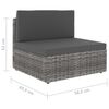 vidaXL Garden Lounge Set Grey and Anthracite