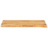 vidaXL Table Top Natural Solid mango wood 31.5 x 7.9 x 1.5 in Durable
