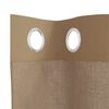 vidaXL Voile Curtains with Grommets 2 pcs Light Brown