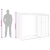 vidaXL Garden Shed Green Galvanized Steel Large Garden Shed