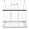 vidaXL Greenhouse Silver and transparent