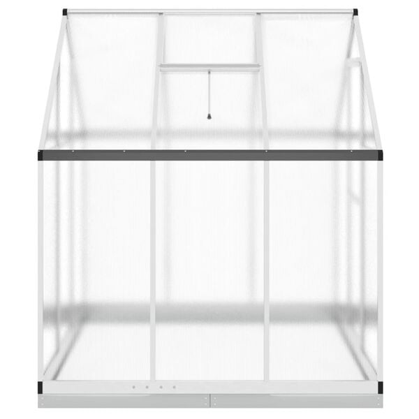 vidaXL Greenhouse Silver and transparent