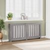 vidaXL Radiator Cover Grey Sonoma 68.9x7.9x32.3" Engineered Wood