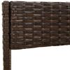 vidaXL 4 Piece Patio Lounge Set with Cushions Brown Poly Rattan