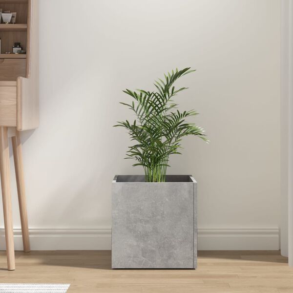 vidaXL Planter Box Concrete grey Engineered wood Medium