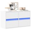 vidaXL TV Wall Cabinet White Engineered wood Medium TV Wall Cabinet