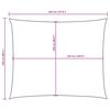vidaXL Sunshade Sail Oxford Fabric Rectangular 8.2x11.5' Brown