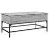 vidaXL Coffee Table Gray Sonoma Engineered wood, Metal Medium