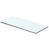 vidaXL Glass Panel Set of 2 Clear Tempered Glass 15.7 x 4.7 in
