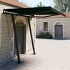 vidaXL Manual Retractable Awning with Posts 9.8'x8.2' Anthracite