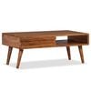 vidaXL Coffee Table Natural Wood Solid Acacia Wood Medium Coffee Table