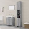vidaXL Bathroom Furniture Set Grey Sonoma Engineered wood, acrylic Medium