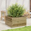 vidaXL Garden Planter Natural Wood Impregnated Solid Pine Wood Medium