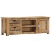 vidaXL TV Stand Brown Solid mango wood, engineered wood Medium TV Stand