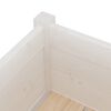 vidaXL Planter Set of 2 White Solid Pinewood 12.2 x 12.2 x 27.6 in
