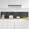 vidaXL Kitchen Backsplash 2 pcs Dark Grey 35.43 x 15.75 in