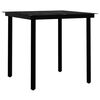 vidaXL Garden Dining Set Grey and black