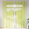 vidaXL Voile Curtains with Grommets 2 pcs Apple Green 55.1x96.5"