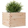 vidaXL Garden Planter Natural Pine Solid Pine Wood 23.6x23.6x18.1 in