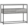 vidaXL Console Table Grey Sonoma Engineered Wood, Metal
