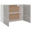 vidaXL Hanging Cabinet Concrete grey Engineered wood Medium