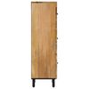 vidaXL Highboard 15.7"x13"x43.3" Solid Wood Mango